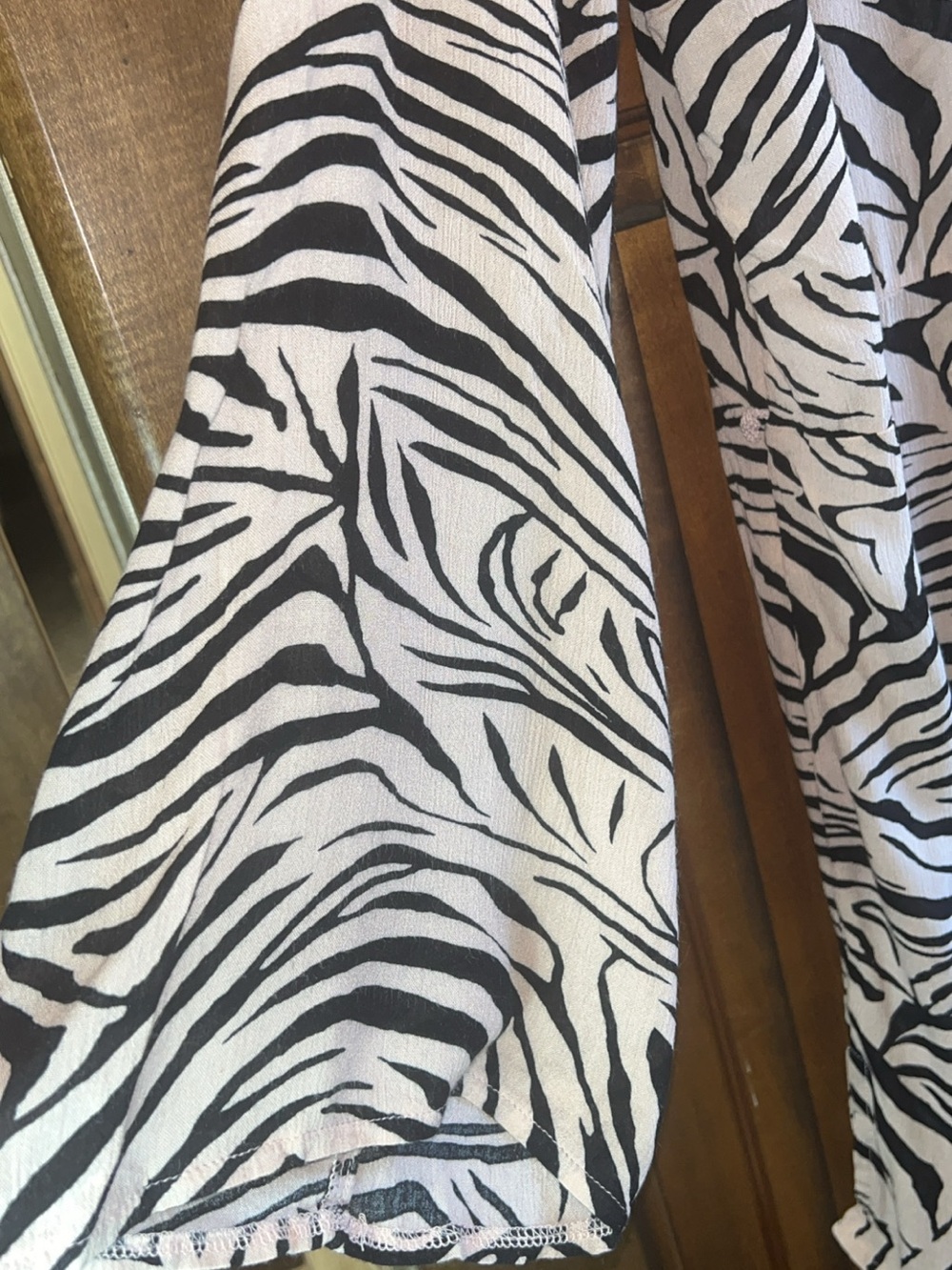Xhilaration Zebra Print Kimono Cardigan Coverup L/XL - Picture 5 of 8